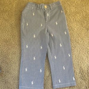 Toddler Seersucker Polo Pants